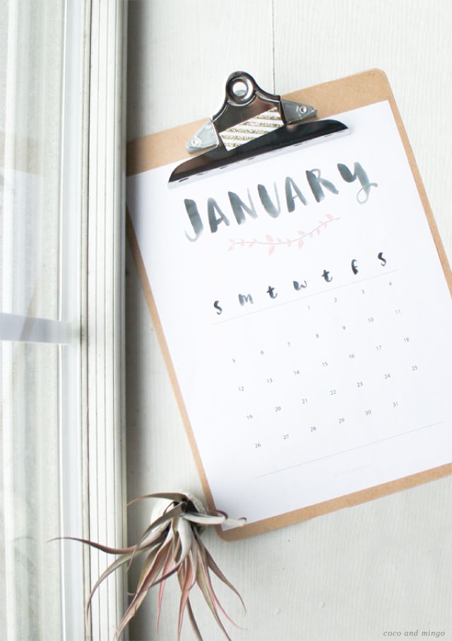 Free printable 2014 calendar